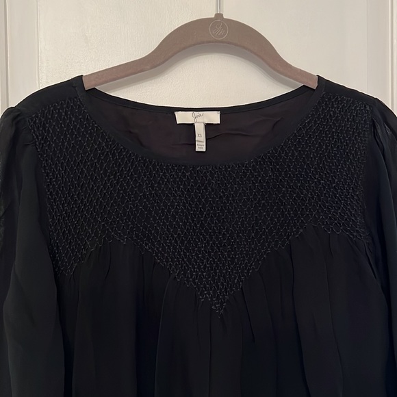 Joie Black boho elbaz blouson dress XS - Picture 3 of 12
